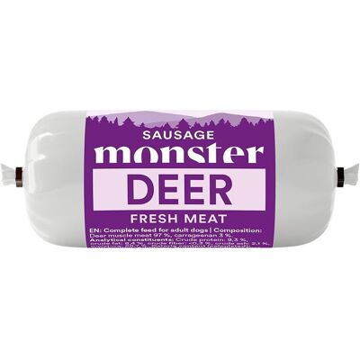 Monster Pet Food Monster Dog Sausage Deer 80g Monster Pet Food Monster Dog Sausage Deer 80g