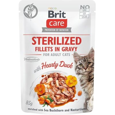 Brit Care Cat Sterilized Duck Filets i Sås - Färsk kattmat Brit Care Cat Sterilized Duck Filets i Sås - Färsk kattmat
