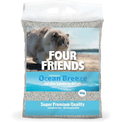 Fourfriends Ocean Breeze Kattsand 14 Kg Fourfriends Ocean Breeze Kattsand 14 Kg
