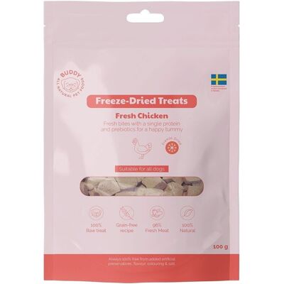 Buddy Frystorkade Kycklingbitar 100 G Buddy Frystorkade Kycklingbitar 100 G