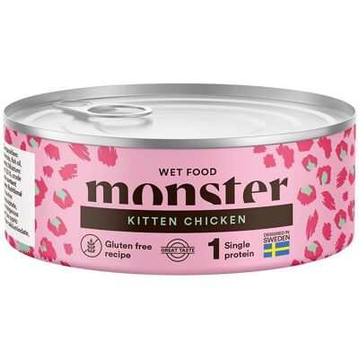 Monster Pet Food Monster Cat Kitten Chicken 100 G Monster Pet Food Monster Cat Kitten Chicken 100 G