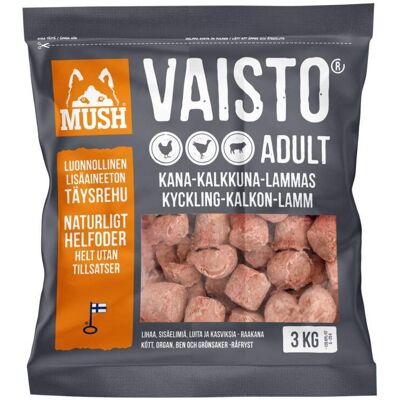 Mush Vaisto Kalkon-Kyckling-Lamm 3 Kg Mush Vaisto Kalkon-Kyckling-Lamm 3 Kg