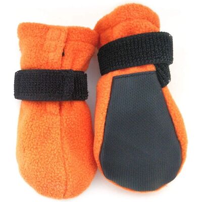 Basic Paws Fleece Hundskor Korta Orange 4-Pack XL Basic Paws Fleece Hundskor Korta Orange 4-Pack XL