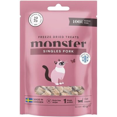 Monster Pet Food Monster Kattgodis Frystorkat Fläsk 40 G Monster Pet Food Monster Kattgodis Frystorkat Fläsk 40 G