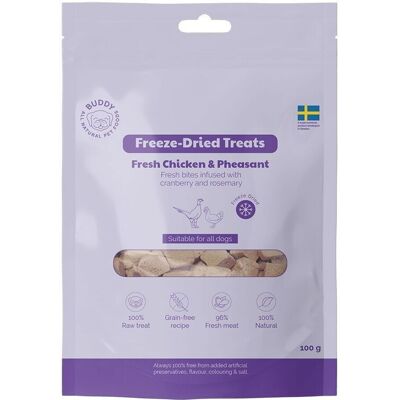 Buddy Frystorkade Kyckling-Och Fasanbitar 100 G Buddy Frystorkade Kyckling-Och Fasanbitar 100 G