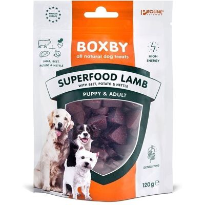 Boxby Lam Superfood - Hund Snacks - 120g Boxby Lam Superfood - Hund Snacks - 120g