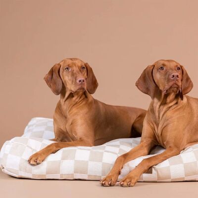 Paikka Check Hundmadrass Rutig Beige L Paikka Check Hundmadrass Rutig Beige L