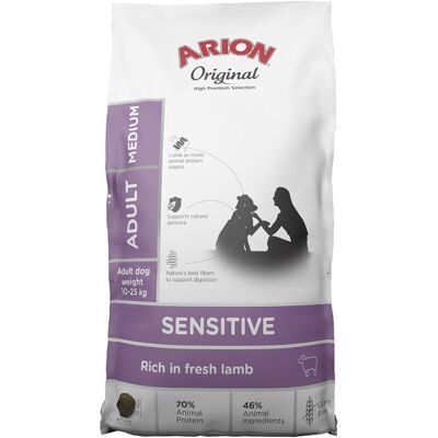 Arion Sensitive Medium Lamm Ris 12kg - Hundmat Arion Sensitive Medium Lamm Ris 12kg - Hundmat