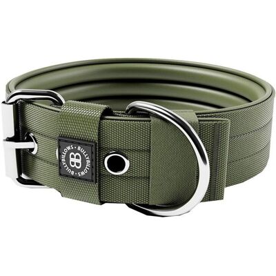 Bullybillows Hundhalsband Med Spänne Grön 5 Cm XL Bullybillows Hundhalsband Med Spänne Grön 5 Cm XL