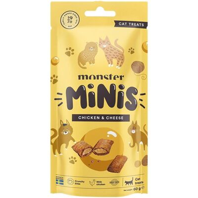 Monster Pet Food Monster Cat Minis Kattgodis Kyckling & Ost 60 G Monster Pet Food Monster Cat Minis Kattgodis Kyckling & Ost 60 G