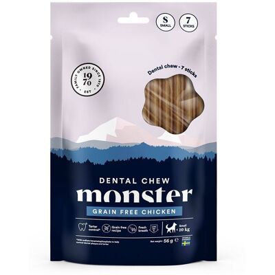 Monster Pet Food Monster Dog Dental Chew Grain Free Chicken Small 7-pack Monster Pet Food Monster Dog Dental Chew Grain Free Chicken Small 7-pack