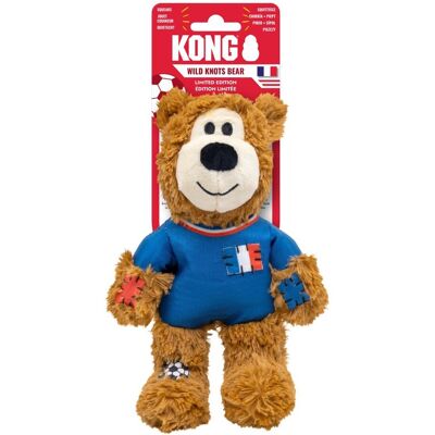 Kong Wild Knots Björn Fotboll Frankrike Hundleksak Kong Wild Knots Björn Fotboll Frankrike Hundleksak