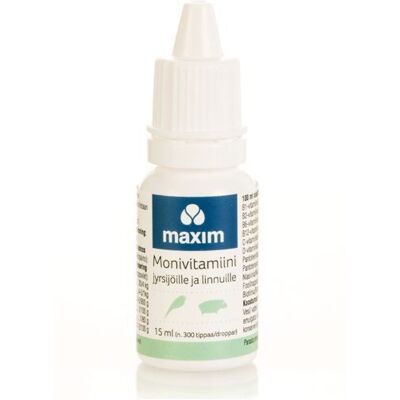 Maxim Multivitamin Gnagare & Fågel 15 Ml Maxim Multivitamin Gnagare & Fågel 15 Ml