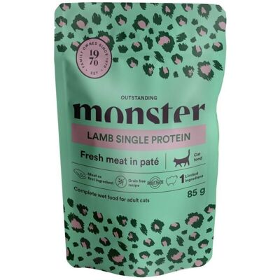 Monster Pet Food Monster Cat Adult Lamb 85 G Monster Pet Food Monster Cat Adult Lamb 85 G