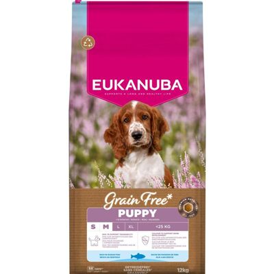 Eukanuba Puppy Grain Free Small & Medium Breed Ocean Fish 12 kg Eukanuba Puppy Grain Free Small & Medium Breed Ocean Fish 12 kg
