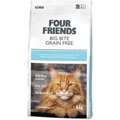 Four Friends - Big Bite - Utan spannmål - 6 kg - Kattfoder Four Friends - Big Bite - Utan spannmål - 6 kg - Kattfoder