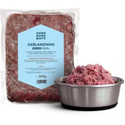 Sund Hundmat Oxblandning Färskfoder Till Hund 500g Sund Hundmat Oxblandning Färskfoder Till Hund 500g