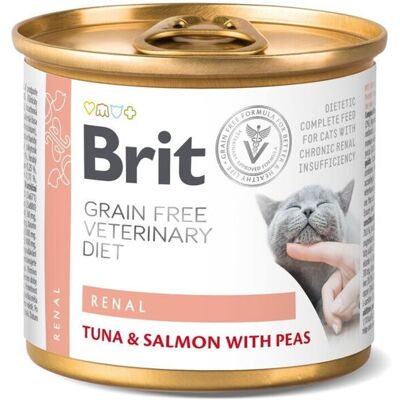 Brit Veterinary Diet Katt Renal Kornfri Tonfisk och Lax med Ärtor - Kattmat Brit Veterinary Diet Katt Renal Kornfri Tonfisk och Lax med Ärtor - Kattmat