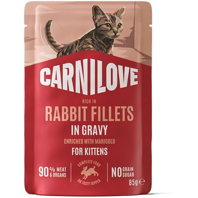 Carnilove Kitten Rabbit With Marigold Våtfoder Till Kattunge 85 G Carnilove Kitten Rabbit With Marigold Våtfoder Till Kattunge 85 G