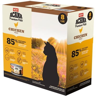 ACANA Premium Pâté Chicken - Våtfoder för katter - 8x85g ACANA Premium Pâté Chicken - Våtfoder för katter - 8x85g