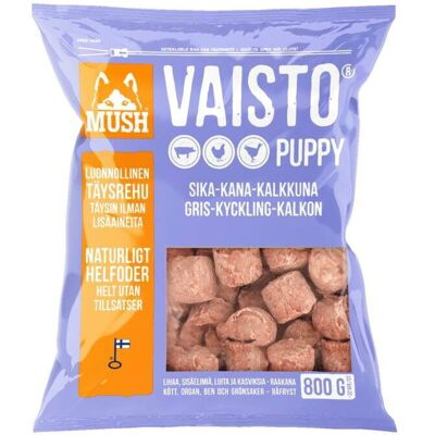 Mush Vaisto Puppy Gris-Kalkon-Kyckling 800 g Mush Vaisto Puppy Gris-Kalkon-Kyckling 800 g