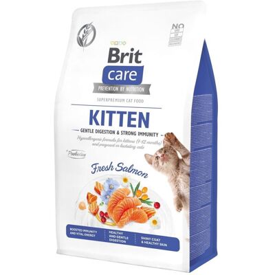 Brit Care Kattenvoer Grain Free för kattungar - Lax, Matsmältning & Immunförsvar Brit Care Kattenvoer Grain Free för kattungar - Lax, Matsmältning & Immunförsvar