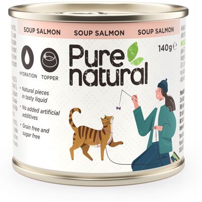 Purenatural Cat Soup Salmon 140 G Purenatural Cat Soup Salmon 140 G