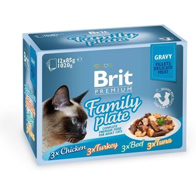 Brit Premium by Nature Familjefat Kattsmat - Fisk i Sås Brit Premium by Nature Familjefat Kattsmat - Fisk i Sås