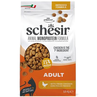 Schesir Cat Adult Animal Monoprotein Formula Chicken Torrfoder Till Katt 1,5kg Schesir Cat Adult Animal Monoprotein Formula Chicken Torrfoder Till Katt 1,5kg