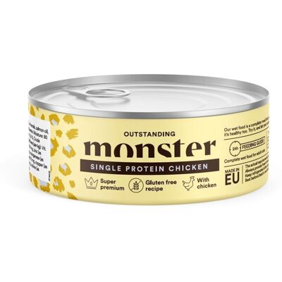 Monster Pet Food Monster Cat Adult Single Protein Chicken 100 G Monster Pet Food Monster Cat Adult Single Protein Chicken 100 G