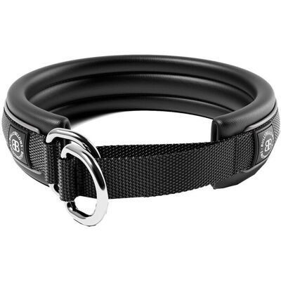 Bullybillows Hundhalsband Halvstryp Svart 3 Cm XS Bullybillows Hundhalsband Halvstryp Svart 3 Cm XS