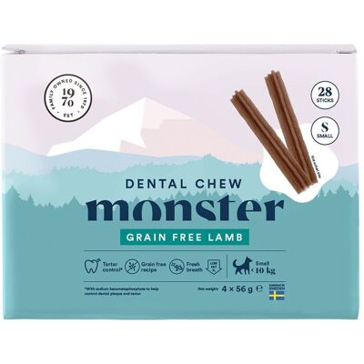 Monster Pet Food Monster Dog Dental Chew Lamb Small 28-pack Monster Pet Food Monster Dog Dental Chew Lamb Small 28-pack