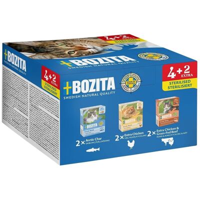 Bozita Cat Tetra Mixpack Sterilised 6x370 G Bozita Cat Tetra Mixpack Sterilised 6x370 G
