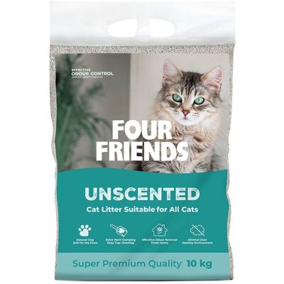 Fourfriends Cat Litter Unscented 10 Kg Fourfriends Cat Litter Unscented 10 Kg