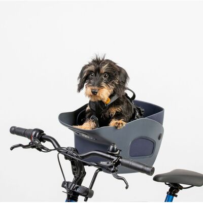 Kvisp Cykelkorg Till Hund Med Sele Grå S Kvisp Cykelkorg Till Hund Med Sele Grå S