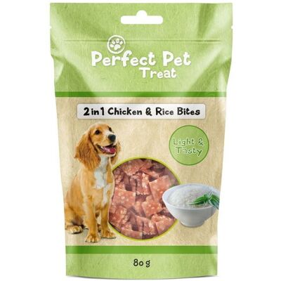 Perfect Pet 2-In-1 Chicken & Rice Bites 80 G Perfect Pet 2-In-1 Chicken & Rice Bites 80 G