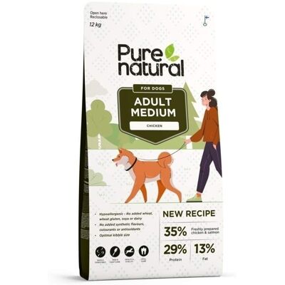 Purenatural Dog Adult Medium Chicken 12 kg Purenatural Dog Adult Medium Chicken 12 kg