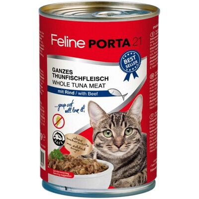 Porta 21 Kattsfoder - Tonfisk & Nötkött - 12 Burkar Porta 21 Kattsfoder - Tonfisk & Nötkött - 12 Burkar