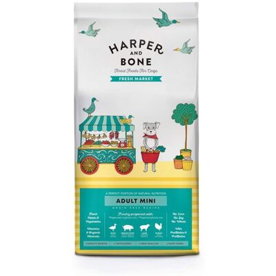 Harper And Bone Litet Hundfoder - Anka, Kalkon, Lamm & Iberiskt Svin Harper And Bone Litet Hundfoder - Anka, Kalkon, Lamm & Iberiskt Svin