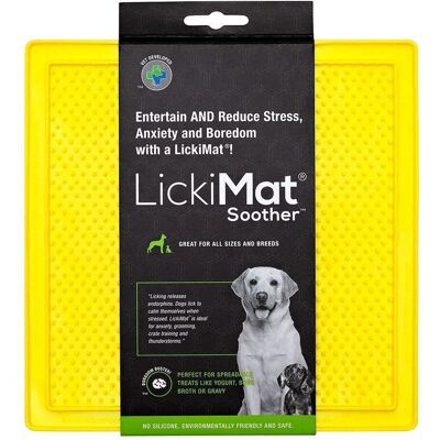Lickimat Soother Slickmatta Mini Gul Gul Lickimat Soother Slickmatta Mini Gul Gul