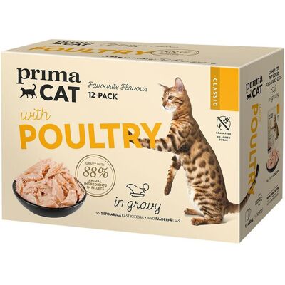 Primacat Poultry In Gravy 12x85 G Primacat Poultry In Gravy 12x85 G