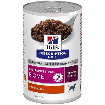 Hill's Prescription Diet hundmat - Gastrointestinal Biome - Kyckling - Elektrolyter - Matsmältningsstöd - 370g Hill's Prescription Diet hundmat - Gastrointestinal Biome - Kyckling - Elektrolyter - Matsmältningsstöd - 370g