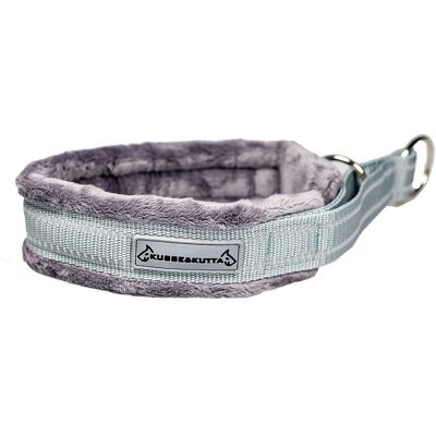 Kusse & Kutta Hundhalsband I Bred Modell Fluffigt Grå 10 Kusse & Kutta Hundhalsband I Bred Modell Fluffigt Grå 10