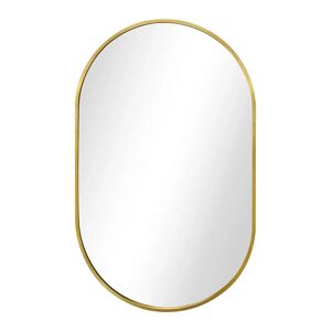 Sofie - Spegel Oval Med Ram I Mässing/guld 50 X 80 Cm