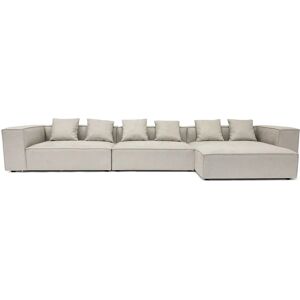 Hailey - Modulsoffa - Högervänd Schäslong I Beige Med 3 Moduler L: 393 X D: 147 X H: 65 Cm