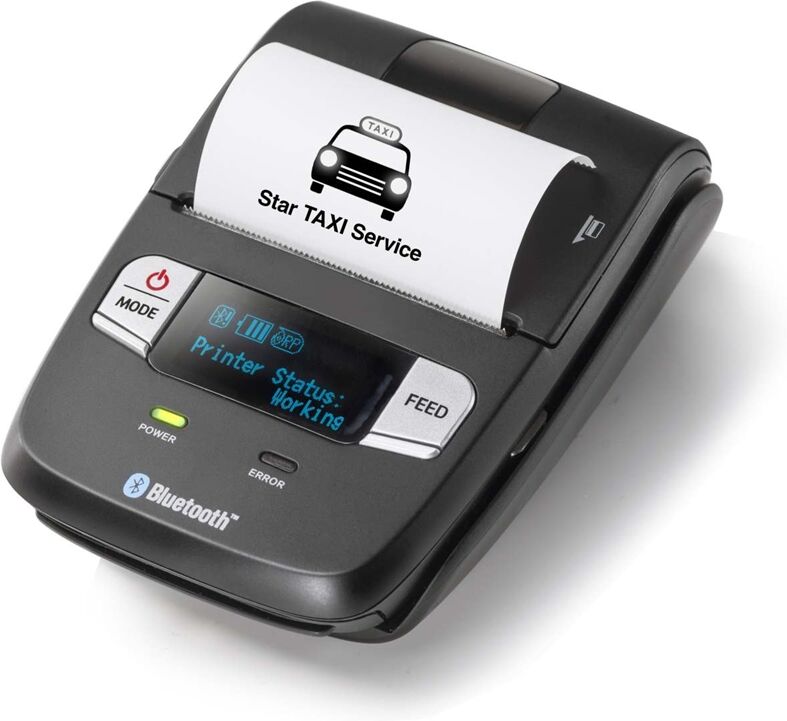 Mobil kvittoskrivare, Trådlös, iZettle-kompatibel, Batteridriven, Bluetooth, USB Mobil kvittoskrivare, Trådlös, iZettle-kompatibel, Batteridriven, Bluetooth, USB