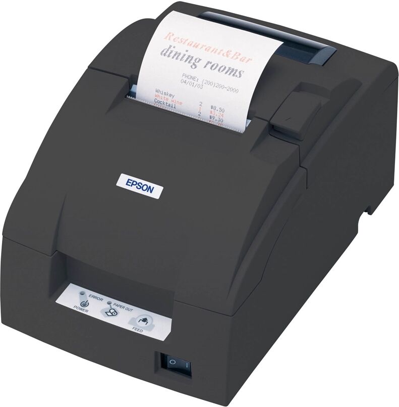 Kvittoskrivare, Köksprinter, USB, Seriell (RS232), Parallell (LPT), Ethernet, WiFi, Epson TM-U220B Kvittoskrivare, Köksprinter, USB, Seriell (RS232), Parallell (LPT), Ethernet, WiFi, Epson TM-U220B