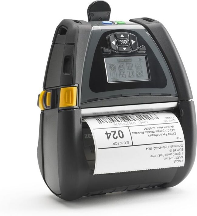 Mobil etikettskrivare, För lagerarbete, Ruggad, DT, USB, Seriell, Bluetooth, WiFi, NFC, Zebra QLn420 Mobil etikettskrivare, För lagerarbete, Ruggad, DT, USB, Seriell, Bluetooth, WiFi, NFC, Zebra QLn420