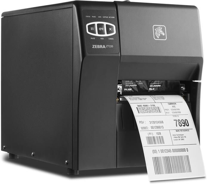 Etikettskrivare, TT (färgband), USB, RS232, LAN (ethernet), Zebra ZT220t Etikettskrivare, TT (färgband), USB, RS232, LAN (ethernet), Zebra ZT220t