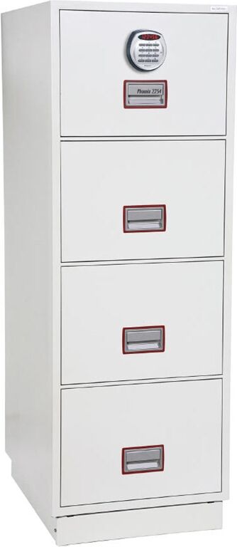 Hängmappsskåp, Vertikalskåp, 4 lådor, Elkodlås, 90P, FS2254K Hängmappsskåp, Vertikalskåp, 4 lådor, Elkodlås, 90P, FS2254K